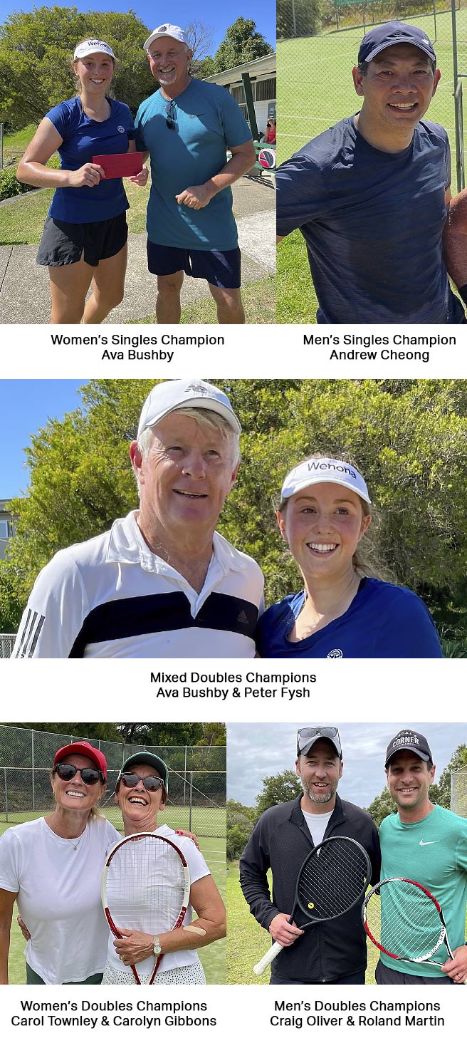 NSW Tennis Club Championship Winners 2022